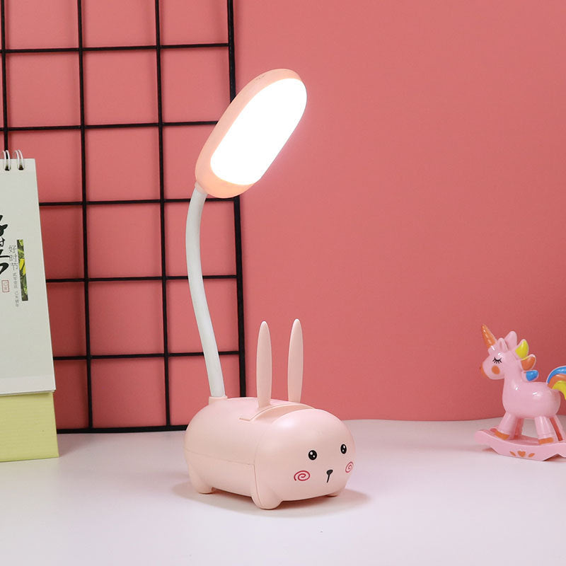 Girl heart led table lamp guard lamp