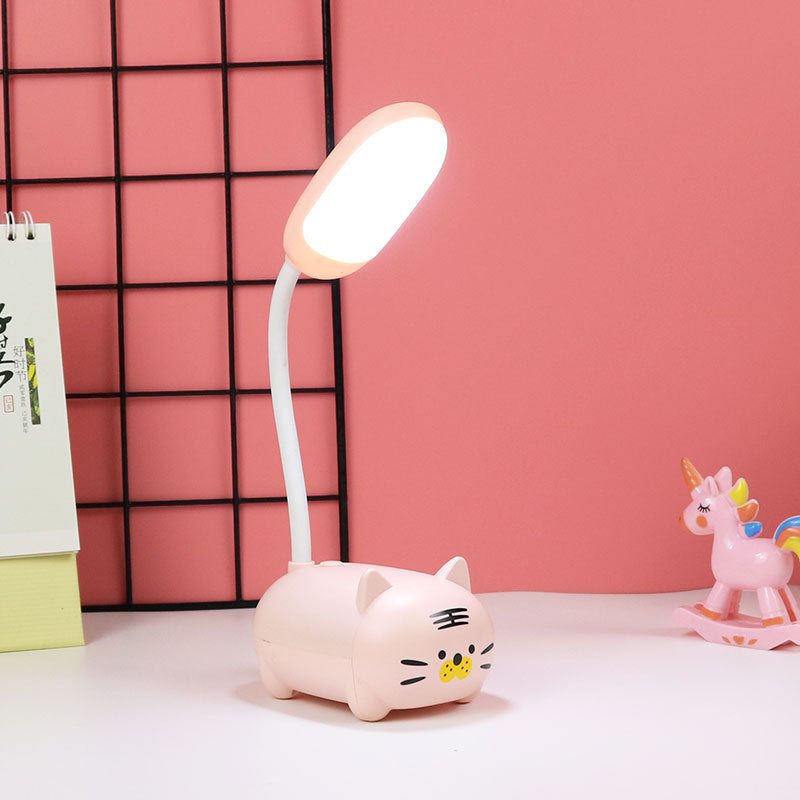 Girl heart led table lamp guard lamp