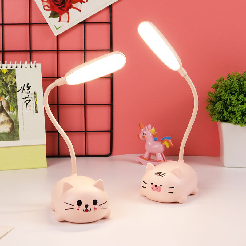 Girl heart led table lamp guard lamp